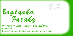 boglarka pataky business card